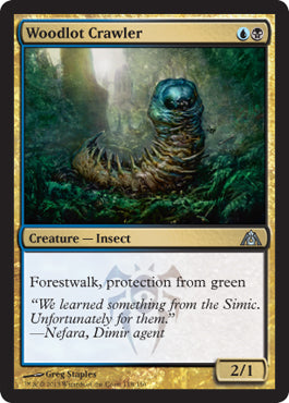 Woodlot Crawler (Dragon's Maze) Light Play Foil