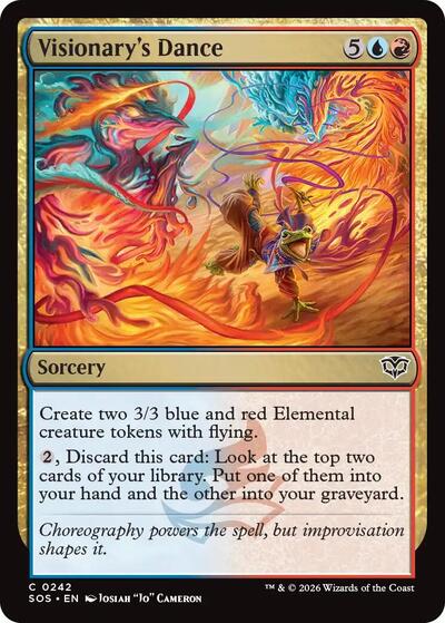 Visionary's Dance (Secrets of Strixhaven) Light Play Foil