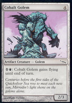 Cobalt Golem (Mirrodin) Light Play Foil