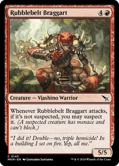 Rubblebelt Braggart (Murders at Karlov Manor) Near Mint