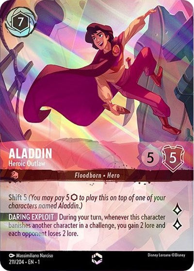 Aladdin - Heroic Outlaw (Alternate Art) (The First Chapter) Near Mint Holofoil