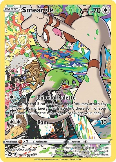 Smeargle (SWSH12: Silver Tempest Trainer Gallery) Light Play Holofoil
