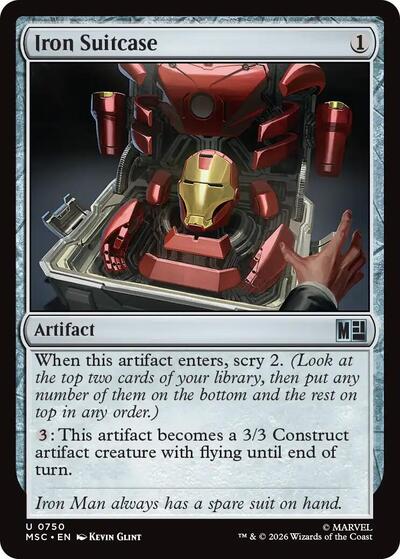 Iron Suitcase (Commander: Marvel Super Heroes) Near Mint