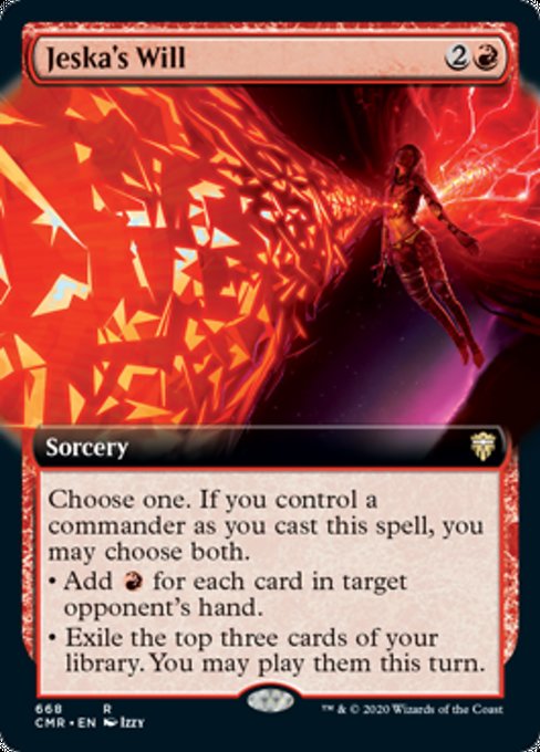 Jeska's Will (Extended Art) (Commander Legends) Light Play