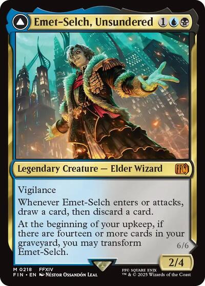 Emet-Selch, Unsundered / Hades, Sorcerer of Eld (Universes Beyond: FINAL FANTASY) Light Play Foil