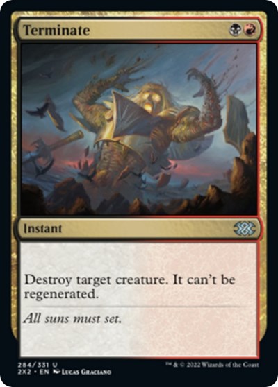Terminate (Double Masters 2022) Light Play Foil