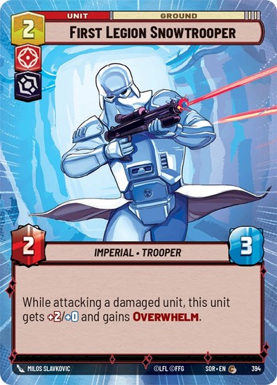 First Legion Snowtrooper (Hyperspace) (Spark of Rebellion) Near Mint Foil