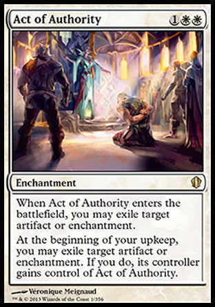 Act of Authority (Commander 2013 Edition) Heavy Play