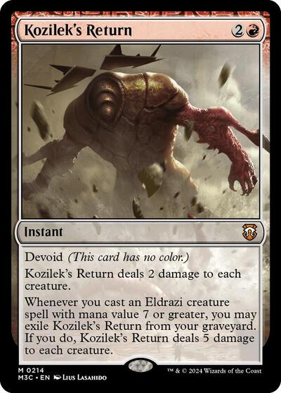 Kozilek's Return (Commander: Modern Horizons 3) Light Play