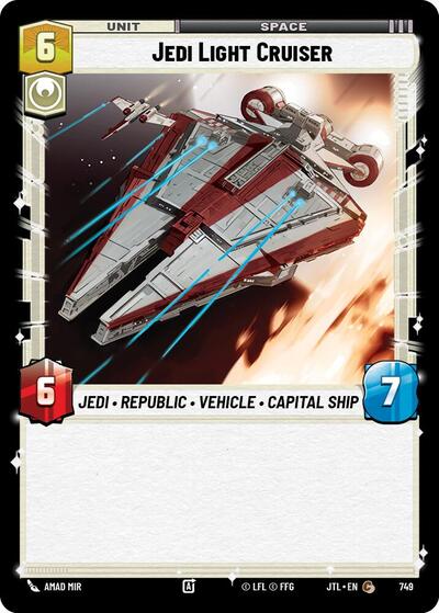 Jedi Light Cruiser (Foil) (Jump to Lightspeed) Near Mint Foil