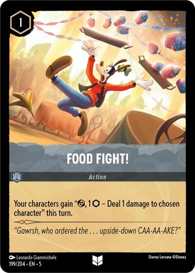 Food Fight! (Shimmering Skies) Near Mint Cold Foil