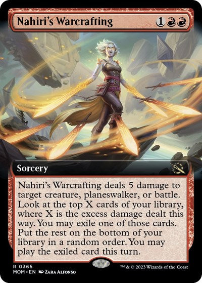 Nahiri's Warcrafting (Extended Art) (March of the Machine) Near Mint Foil