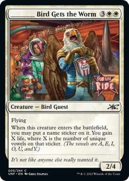 _____ Bird Gets the Worm (Unfinity) Damaged / Poor Foil