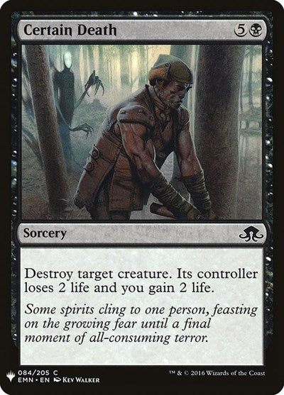 Certain Death (Mystery Booster) Near Mint