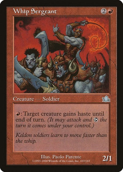 Whip Sergeant (Prophecy) Medium Play