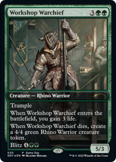 Workshop Warchief (Promos: Game Day and Store Championship) Near Mint Foil