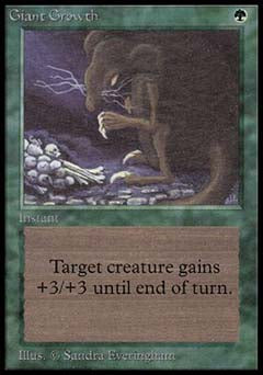 Giant Growth (Beta) Damaged / Poor
