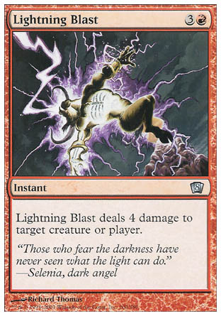 Lightning Blast (8th Edition) Light Play Foil