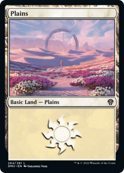Plains (264) (Dominaria United) Light Play Foil