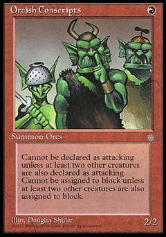 Orcish Conscripts (Ice Age) Medium Play
