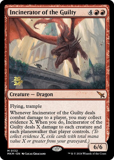 Incinerator of the Guilty (Promos: Prerelease Cards) Light Play Foil
