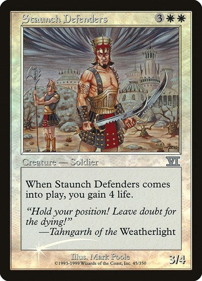 Staunch Defenders (Promos: FNM) Medium Play Foil