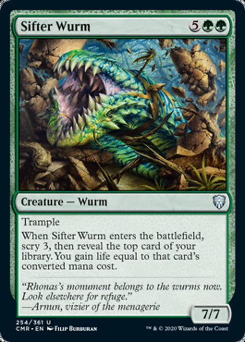 Sifter Wurm (Commander Legends) Medium Play Foil