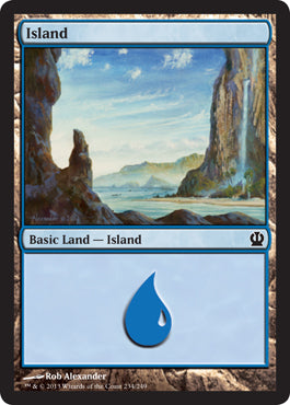 Island (234) (Theros) Medium Play Foil