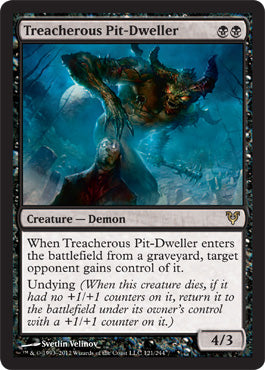Treacherous Pit-Dweller (Avacyn Restored) Light Play Foil