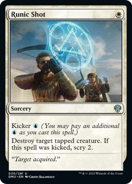 Runic Shot (Dominaria United) Light Play Foil