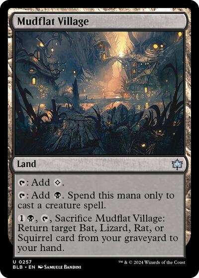 Mudflat Village (Bloomburrow) Near Mint Foil