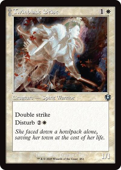 Twinblade Geist (Retro Frame) (Innistrad Remastered) Near Mint Foil