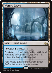 Watery Grave (Guilds of Ravnica) Damaged / Poor