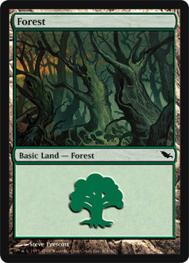 Forest (301) (Shadowmoor) Light Play Foil