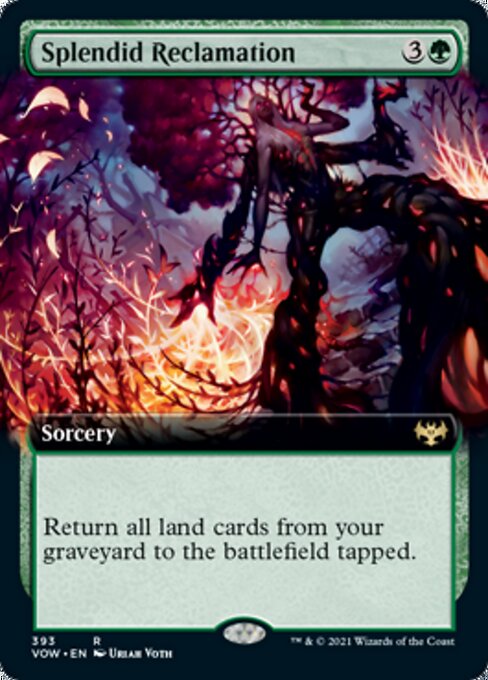 Splendid Reclamation (Extended Art) (Innistrad: Crimson Vow) Near Mint