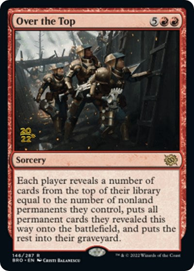 Over the Top (Promos: Prerelease Cards) Medium Play Foil