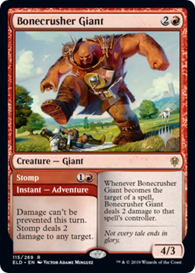 Bonecrusher Giant (Promo Pack: Throne of Eldraine) Light Play