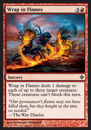 Wrap in Flames (Rise of the Eldrazi) Light Play