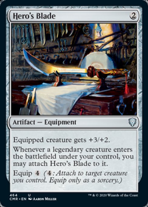 Hero's Blade (Commander 2020 Commander Legends) Light Play