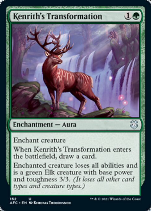Kenrith's Transformation (Commander 2021 Forgotten Realms) Light Play