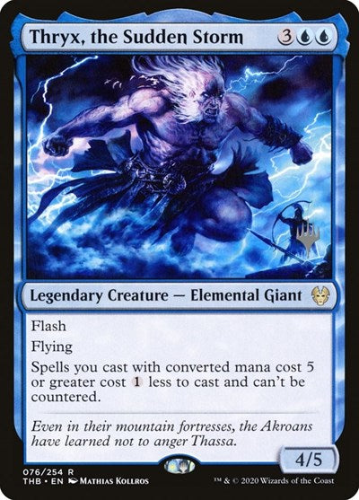 Thryx, the Sudden Storm (Promo Pack: Theros Beyond Death) Medium Play Foil