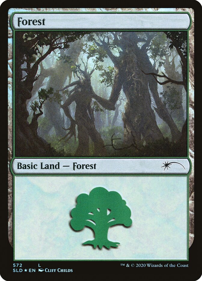 Forest 572 (Secret Lair) Near Mint Foil