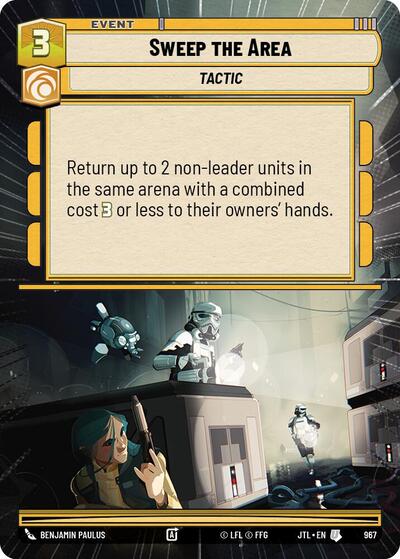 Sweep the Area (Hyperspace Foil) (Jump to Lightspeed) Near Mint Foil