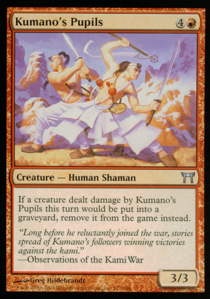 Kumano's Pupils (Champions of Kamigawa) Medium Play Foil