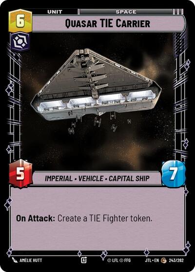 Quasar TIE Carrier (Jump to Lightspeed) Near Mint