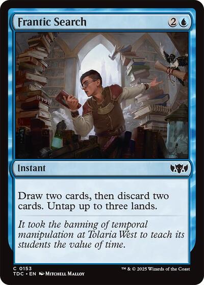 Frantic Search (Commander: Tarkir: Dragonstorm) Light Play