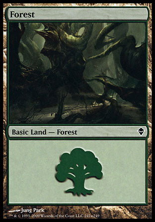 Forest (267) (Zendikar) Light Play