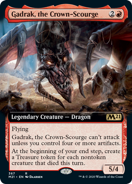 Gadrak, the Crown-Scourge (Extended Art) (Magic 2021 Core Set) Near Mint Foil