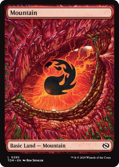 Mountain (0290) (Tarkir: Dragonstorm) Near Mint Foil