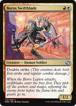 Boros Swiftblade (Modern Masters 2015) Light Play Foil